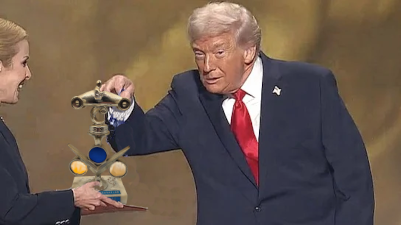 Dunebunker Gives Trump Her Soapbox Derby Trophy